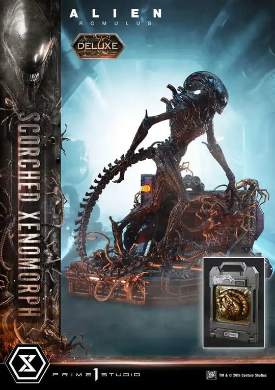 Alien: Romulus Museum Masterline XL Statue 1/3 Scorched Xenomorph Deluxe Bonus Version 98 cm - Smalltinytoystore