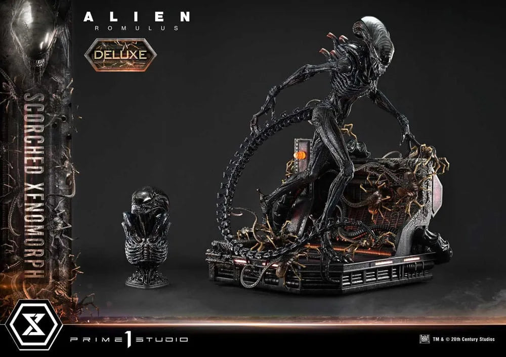 Alien: Romulus Museum Masterline XL Statue 1/3 Scorched Xenomorph Deluxe Version 98 cm - Smalltinytoystore