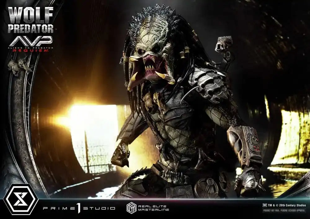 Alien vs. Predator Real Elite Masterline Series Statue 1/3 Requiem Wolf Predator 95 cm - Smalltinytoystore
