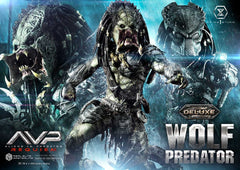 Alien vs. Predator Real Elite Masterline Series Statue 1/3 Requiem Wolf Predator Deluxe Bonus Ver. 95 cm - Smalltinytoystore
