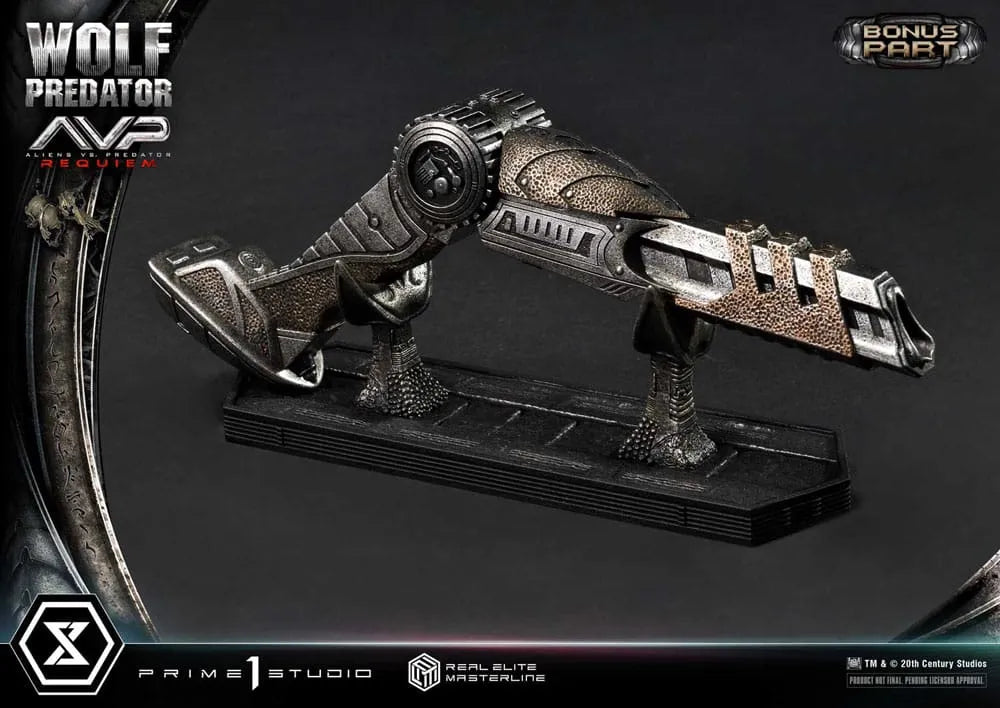 Alien vs. Predator Real Elite Masterline Series Statue 1/3 Requiem Wolf Predator Deluxe Bonus Ver. 95 cm - Smalltinytoystore