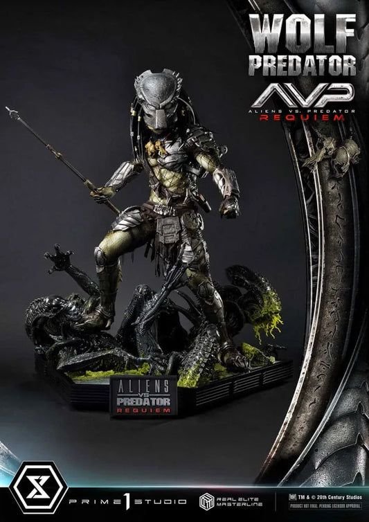 Alien vs. Predator Real Elite Masterline Series Statue 1/3 Requiem Wolf Predator Deluxe Ver. 95 cm - Smalltinytoystore
