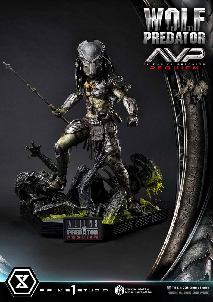 Alien vs. Predator Real Elite Masterline Series Statue 1/3 Requiem Wolf Predator Deluxe Ver. 95 cm - Smalltinytoystore