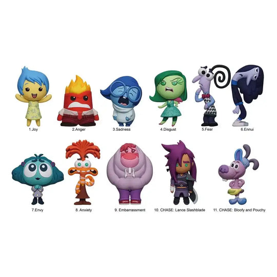 Alles steht Kopf 3D PVC-Taschenanhänger Series 2 Display (24) - Smalltinytoystore