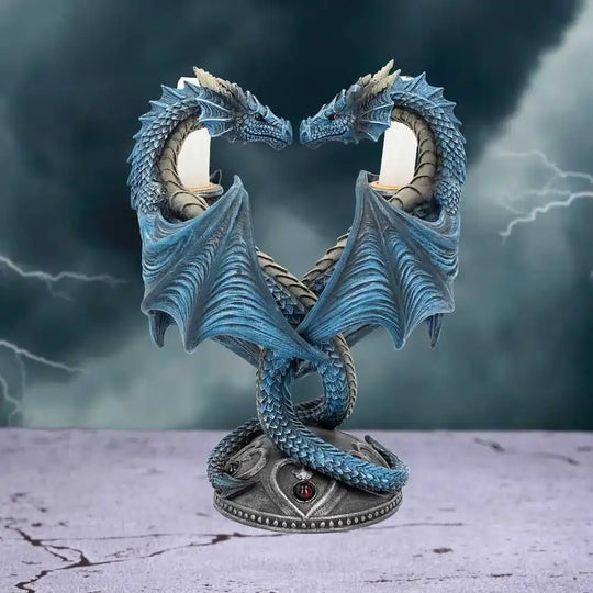 Anne Stokes Kerzenständer Dragon Heart 23 cm - Smalltinytoystore