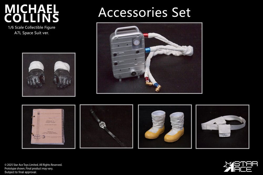 Apollo 11 Zubehör für 1/6 Actionfigur Michael Collins - Smalltinytoystore