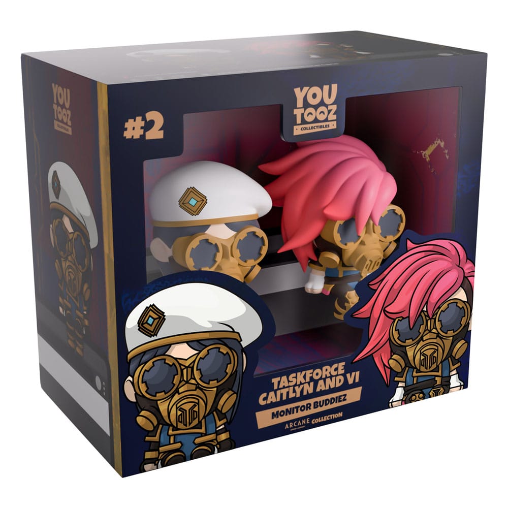 Arcane Vinyl Figuren 2er-Pack Caitlyn & Vi Taskforce 7 cm - Smalltinytoystore