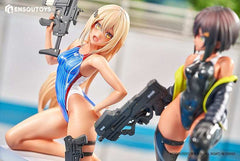 Arms Note Statuen 1/7 Swim Team Bucho-chan and Kohai-chan 22 cm - Smalltinytoystore