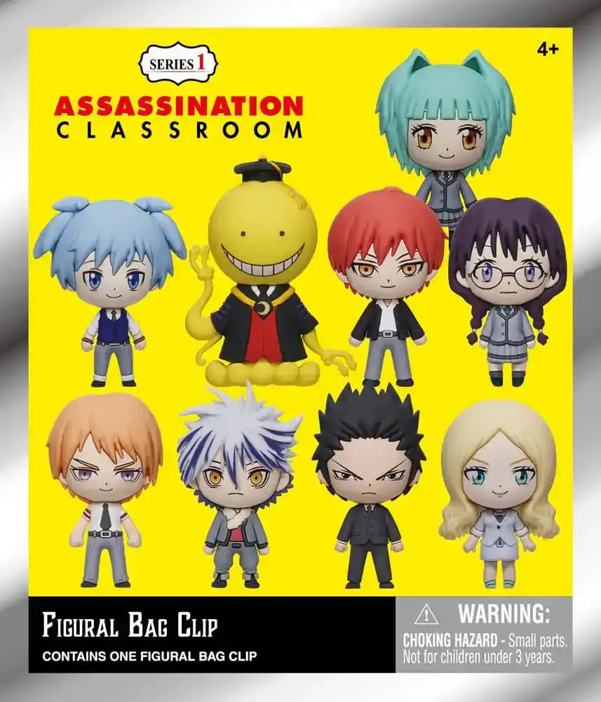 Assassination Classroom 3D PVC-Taschenanhänger Serie 1 Display (24)