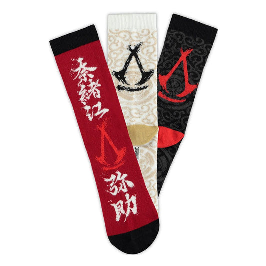 Assassin´s Creed Shadows Socken 3er-Pack Crew 39-42 - Smalltinytoystore