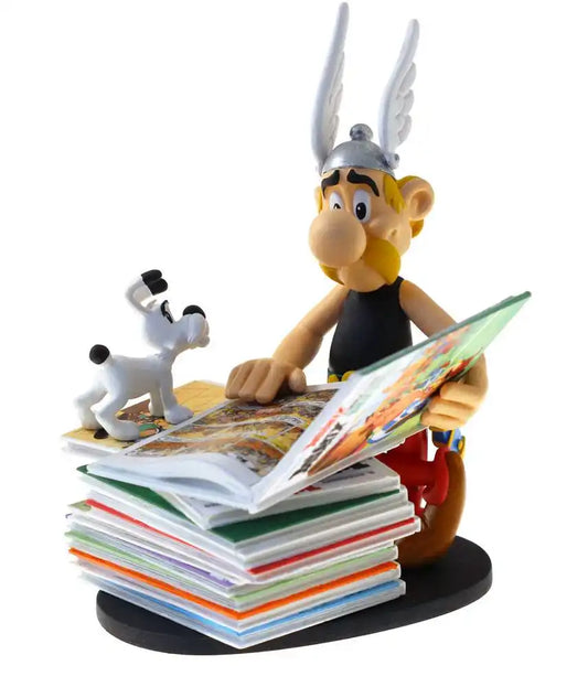 Asterix Collectoys Statue Asterix mit Bücherstapel 2nd Edition 23 cm - Smalltinytoystore