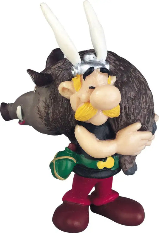 Asterix Figur Asterix mit Wildschwein 6 cm - Smalltinytoystore