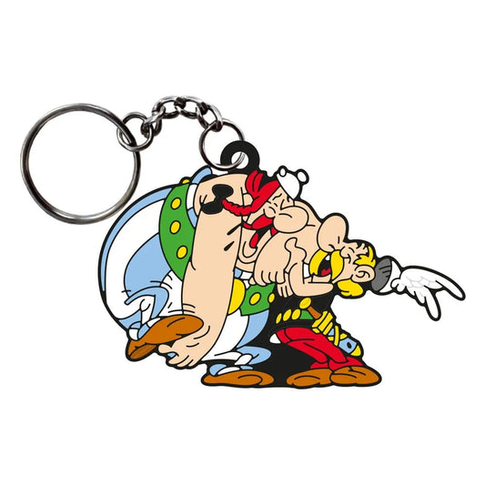 Asterix Schlüsselanhänger Asterix & Obelix Laughing 9 cm - Smalltinytoystore