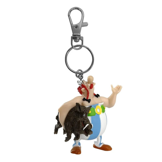 Asterix Schlüsselanhänger Obelix mit Wildschwein14 cm - Smalltinytoystore