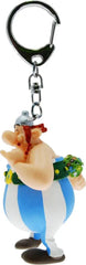 Asterix Schlüsselanhänger Obelix verliebt mit Blumenstrauss 13 cm - Smalltinytoystore