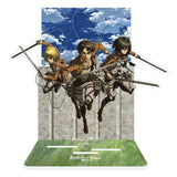 Attack on Titan Acryl Diorama Eren, Mikasa & Armin 20 cm - Smalltinytoystore