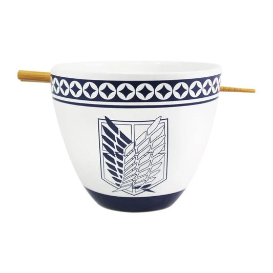 Attack on Titan Ramen-Schüssel mit Stäbchen Emblem 473 ml - Smalltinytoystore