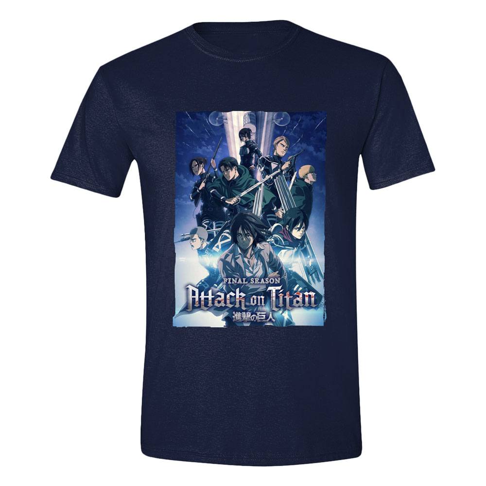 Attack On Titan T-Shirt Season Poster Größe S - Smalltinytoystore