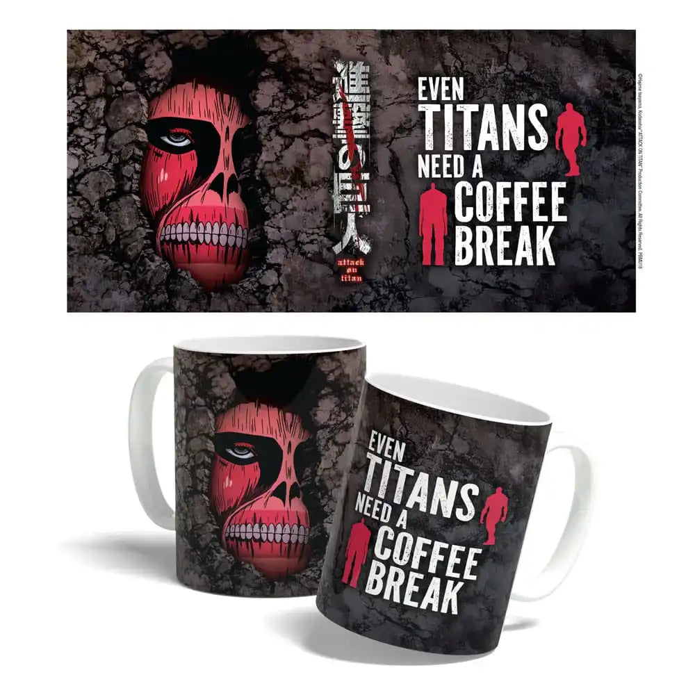 Attack on Titan Tasse Titan Coffee Break Time 325 ml - Smalltinytoystore