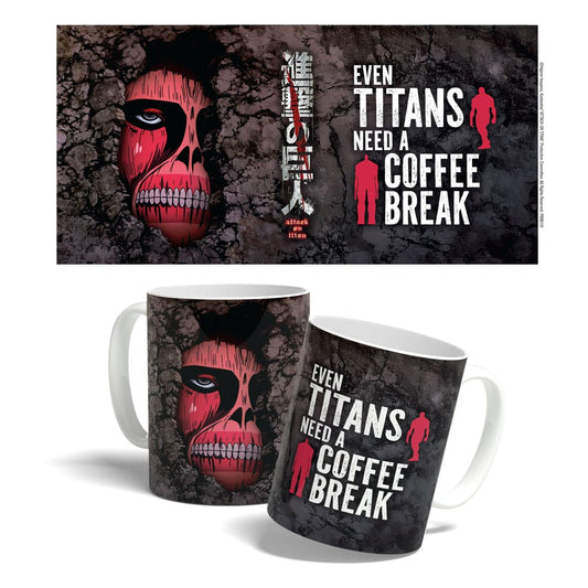 Attack on Titan Tasse Titan Coffee Break Time 325 ml - Smalltinytoystore