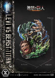 Attack on Titan Ultimate Premium Masterline Series Statue 1/4 Levi Versus Beast Titan Bonus Version 73 cm - Smalltinytoystore