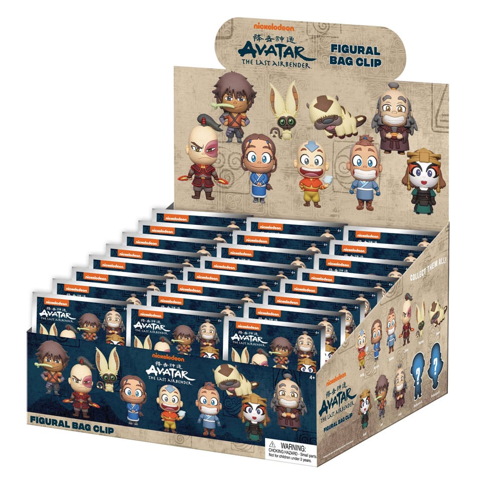 Avatar - Der Herr der Elemente 3D PVC-Taschenanhänger Series 1 Display (24) - Smalltinytoystore