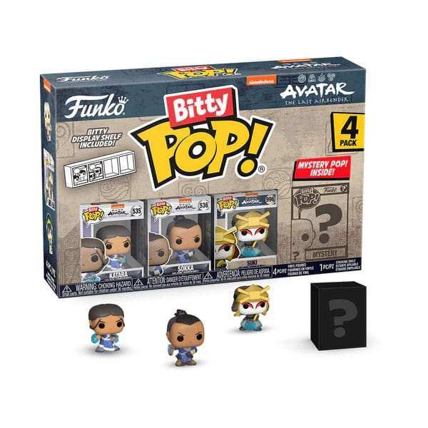 Avatar Der Herr der Elemente Bitty POP! Vinyl Figuren 4er-Pack Katara 2,5 cm - Smalltinytoystore