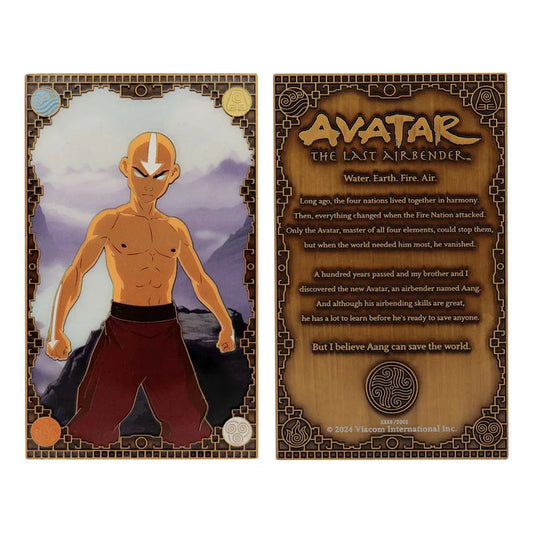 Avatar Der Herr der Elemente Metallbarren Aang Limited Edition - Smalltinytoystore