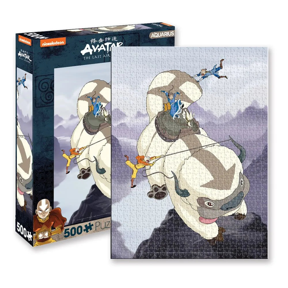 Avatar Der Herr der Elemente Puzzle Appa and Gang (500 Teile) - Smalltinytoystore