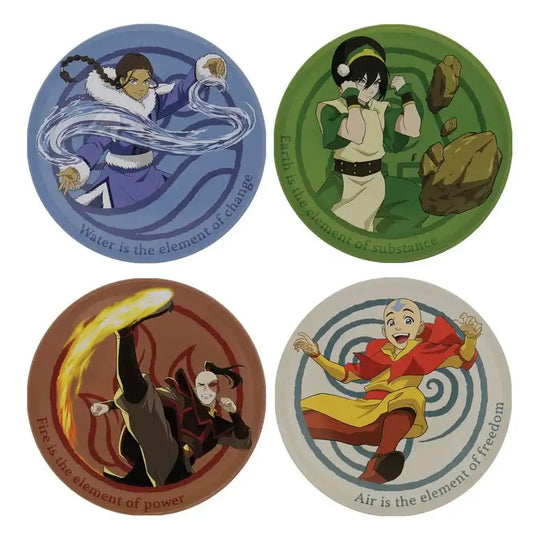 Avatar Der Herr der Elemente Untersetzer 4er-Pack - Smalltinytoystore