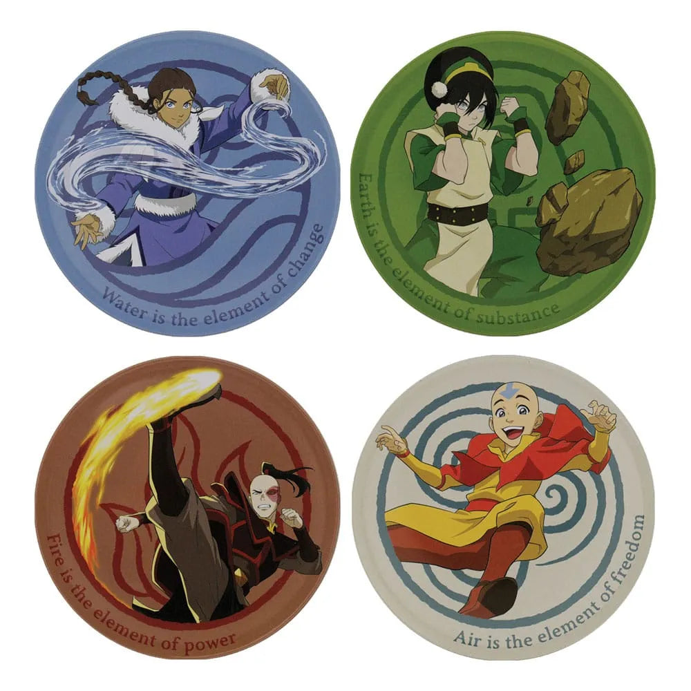 Avatar Der Herr der Elemente Untersetzer 4er-Pack - Smalltinytoystore