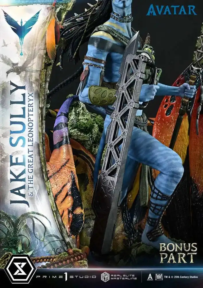 Avatar (Film) Real Elite Masterline Series Statue 1/4 Jake Sully & The Great Leonopteryx Deluxe Bonus Ver. 87 cm