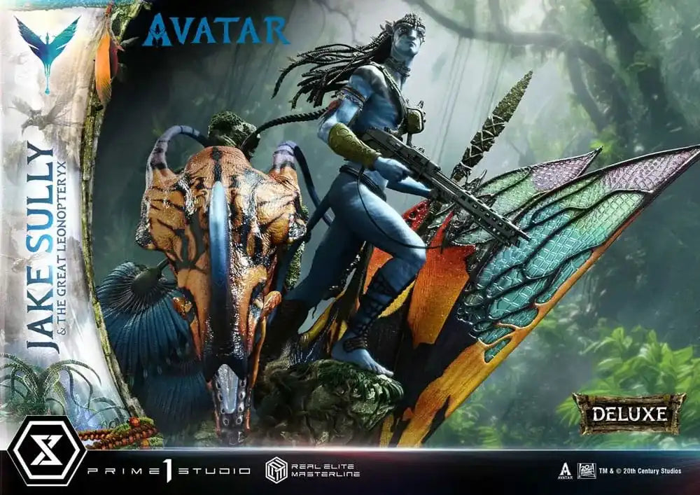 Avatar (Film) Real Elite Masterline Series Statue 1/4 Jake Sully & The Great Leonopteryx Deluxe Ver. 87 cm