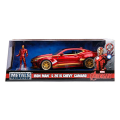 Avengers Diecast Modell 1/24 2016 Chevy Camaro SS Iron Man - Smalltinytoystore