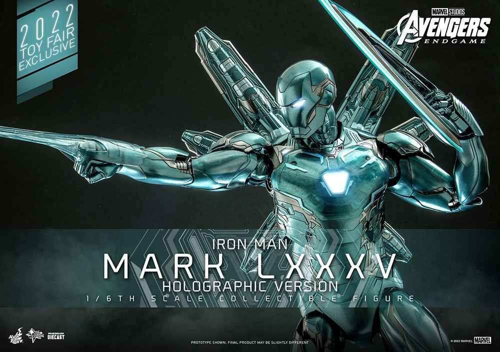 Avengers Endgame Diecast 1/6 Iron Man Mark LXXXV (Holographic Version) 2022 Toy Fair Exclusive 33 cm HOT TOYS - Smalltinytoystore