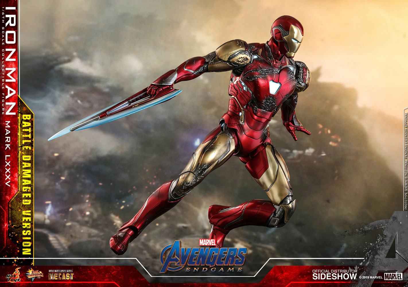 Avengers Endgame MMS Diecast 1/6 Iron Man Mark LXXXV Battle Damaged Ver. 32 cm - Smalltinytoystore