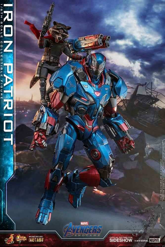 Avengers Endgame Movie Masterpiece Series Diecast 1/6 Iron Patriot 32 cm - Smalltinytoystore