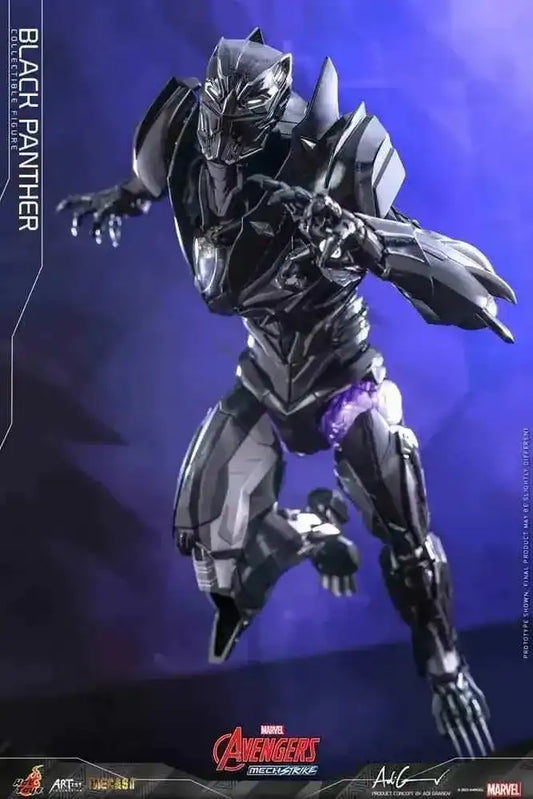 Avengers Mech Strike Artist Collection Diecast Black Panther 35 cm HOT TOYS - Smalltinytoystore
