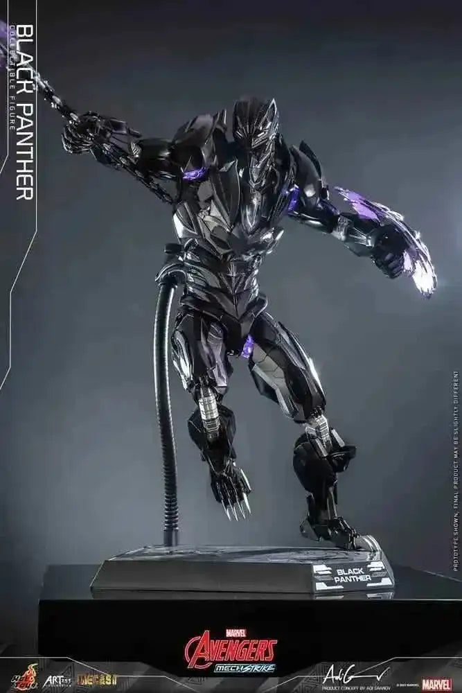 Avengers Mech Strike Artist Collection Diecast Black Panther 35 cm HOT TOYS - Smalltinytoystore