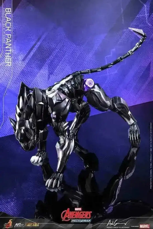 Avengers Mech Strike Artist Collection Diecast Black Panther 35 cm HOT TOYS - Smalltinytoystore