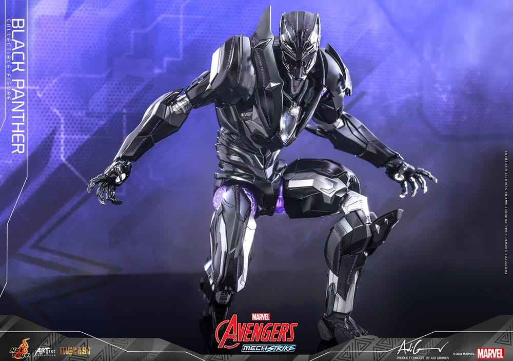 Avengers Mech Strike Artist Collection Diecast Black Panther 35 cm - Smalltinytoystore