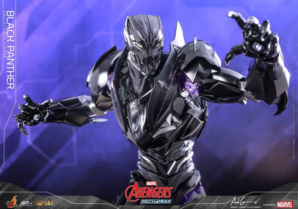 Avengers Mech Strike Artist Collection Diecast Black Panther 35 cm - Smalltinytoystore