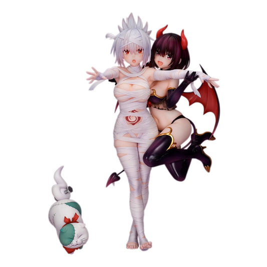 Ayakashi Triangle PVC Statue Matsuri Kazamaki & Suzu Kanade & Shirogane 25 cm - Smalltinytoystore