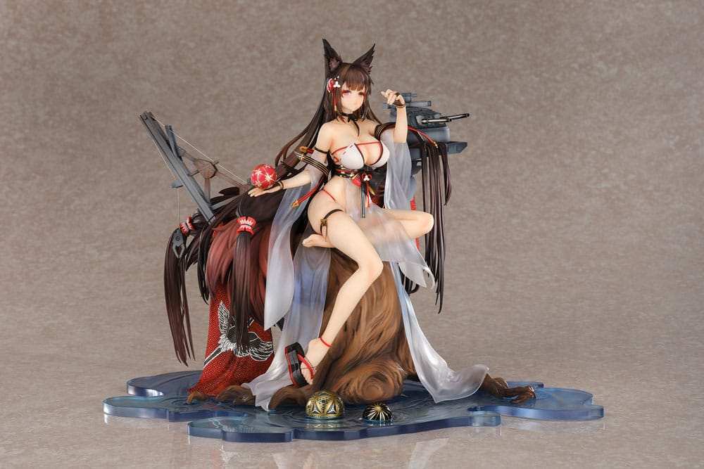 Azur Lane PVC Statue 1/7 Amagi Wending Waters Serene Lotus Ver. Acrylic Special Edition w/Display 25 cm - Smalltinytoystore