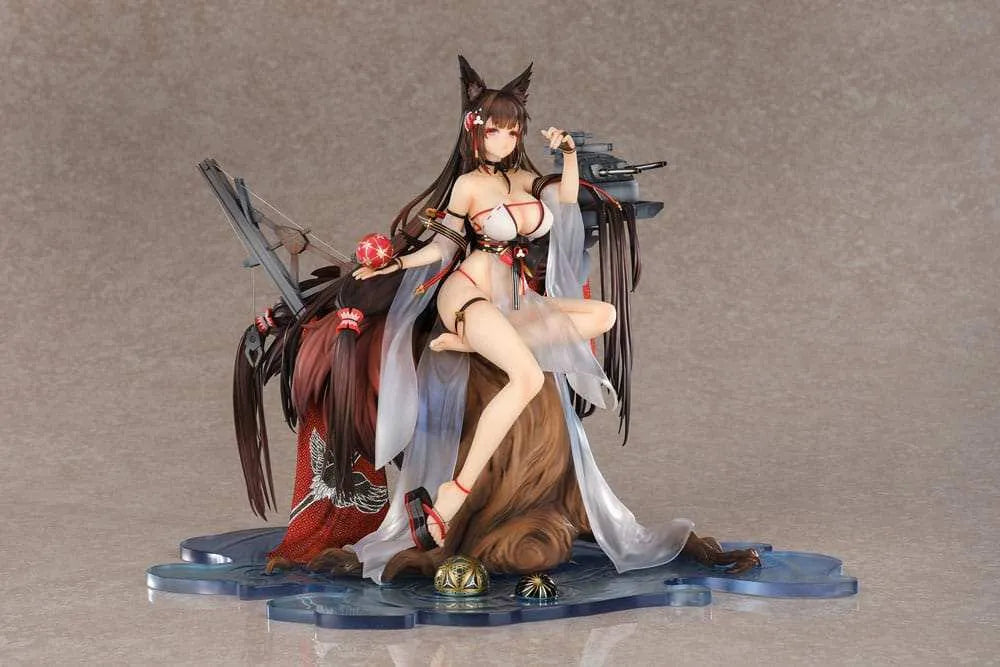 Azur Lane PVC Statue 1/7 Amagi Wending Waters Serene Lotus Ver. Acrylic Special Edition w/Display 25 cm - Smalltinytoystore