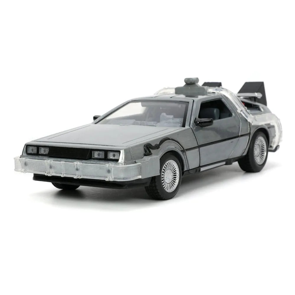 Back to the Future Hollywood Rides Diecast Modell 1/24 Back to the Future 1 Time Machine - Smalltinytoystore