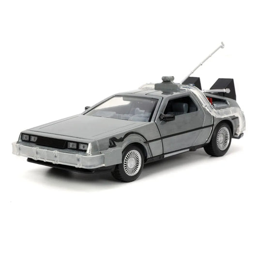 Back to the Future Hollywood Rides Diecast Modell 1/24 Back to the Future 1 Time Machine - Smalltinytoystore
