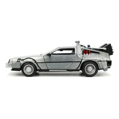Back to the Future Hollywood Rides Diecast Modell 1/24 Back to the Future 1 Time Machine - Smalltinytoystore