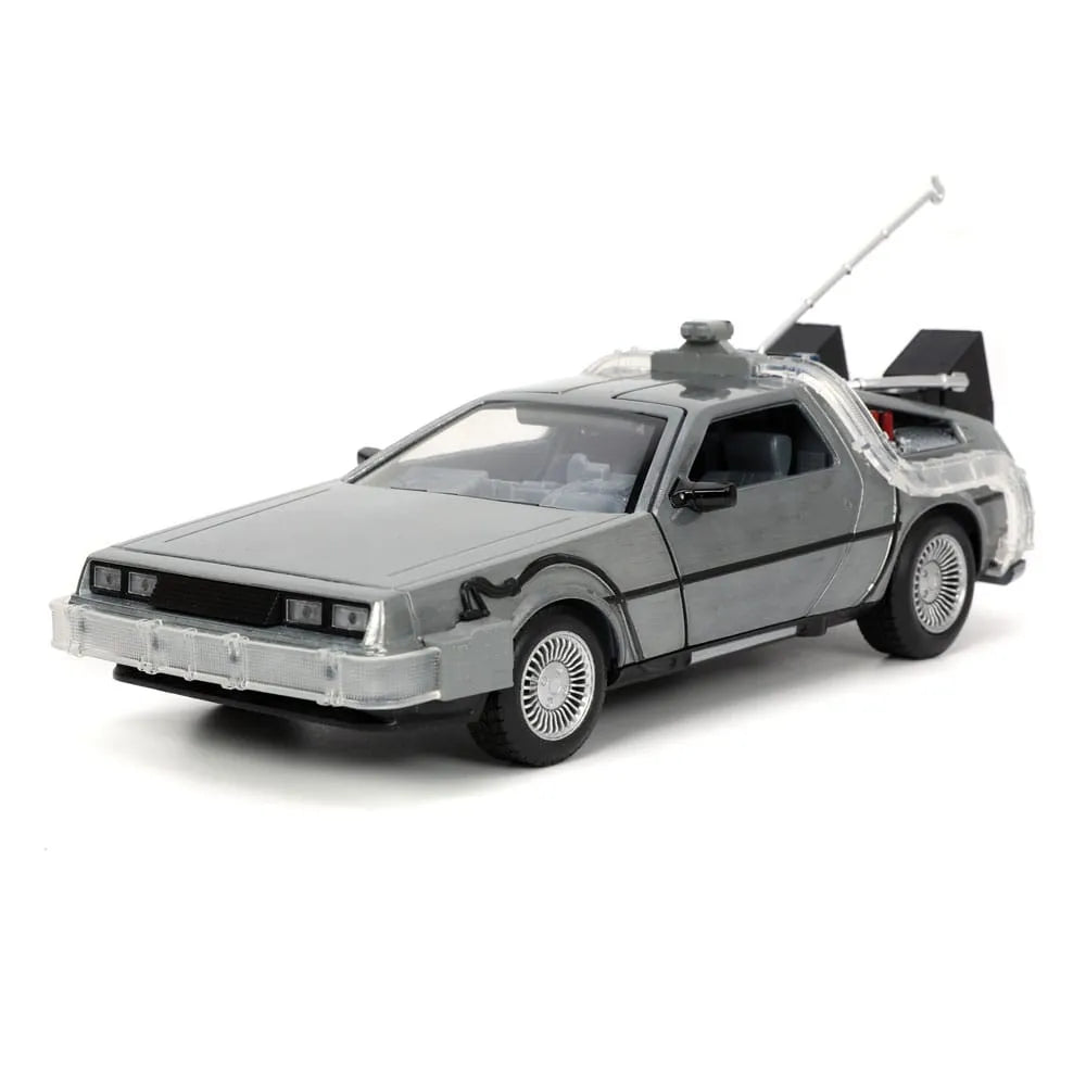 Back to the Future Hollywood Rides Diecast Modell 1/24 Back to the Future 1 Time Machine - Smalltinytoystore