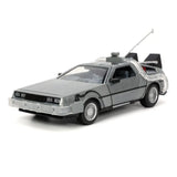 Back to the Future Hollywood Rides Diecast Modell 1/24 Back to the Future 1 Time Machine - Smalltinytoystore